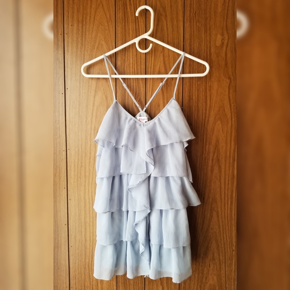 Womens Candies Ruffle Tank Top